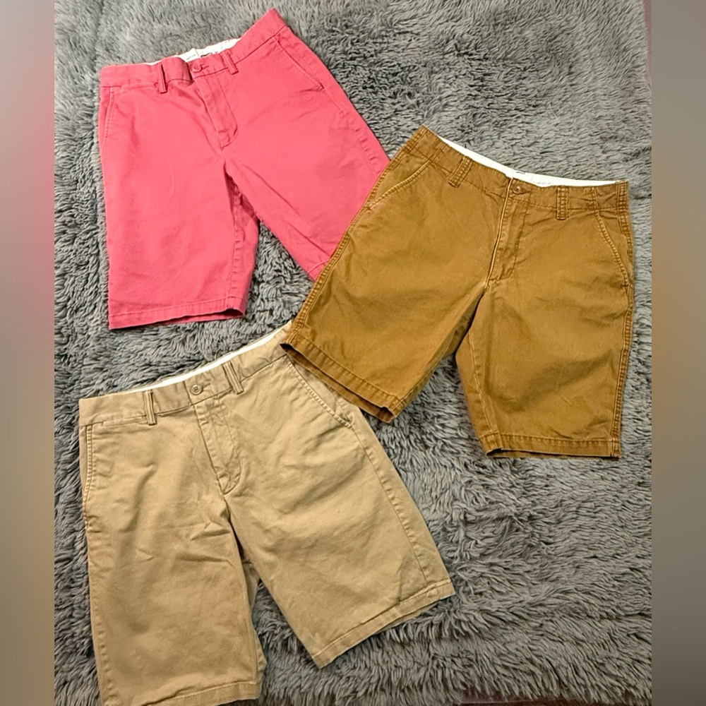 Old Navy Men’s Shorts Bundle Size 30 Ultimate Slim Lived In Straight 3 Pair